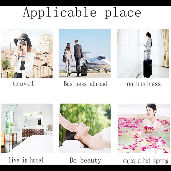 Portable travel pure cotton disposable white soft bath towels 6 pack - Picture 14 of 14